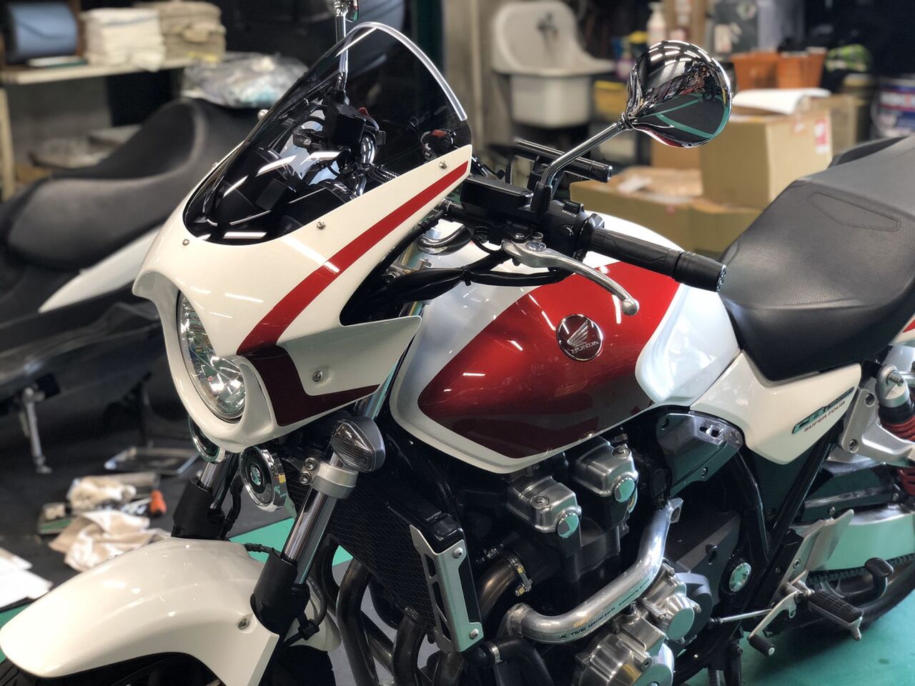 CB1300SF】ビキニカウル取付 FORCE DESIGN : 2りんかんブログ