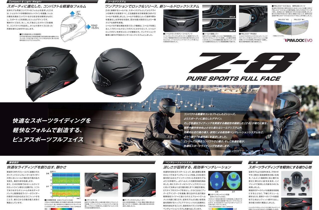 SHOEI 2021年NEWモデル 【 Z-8 】ご予約承ります！ : 2りんかん