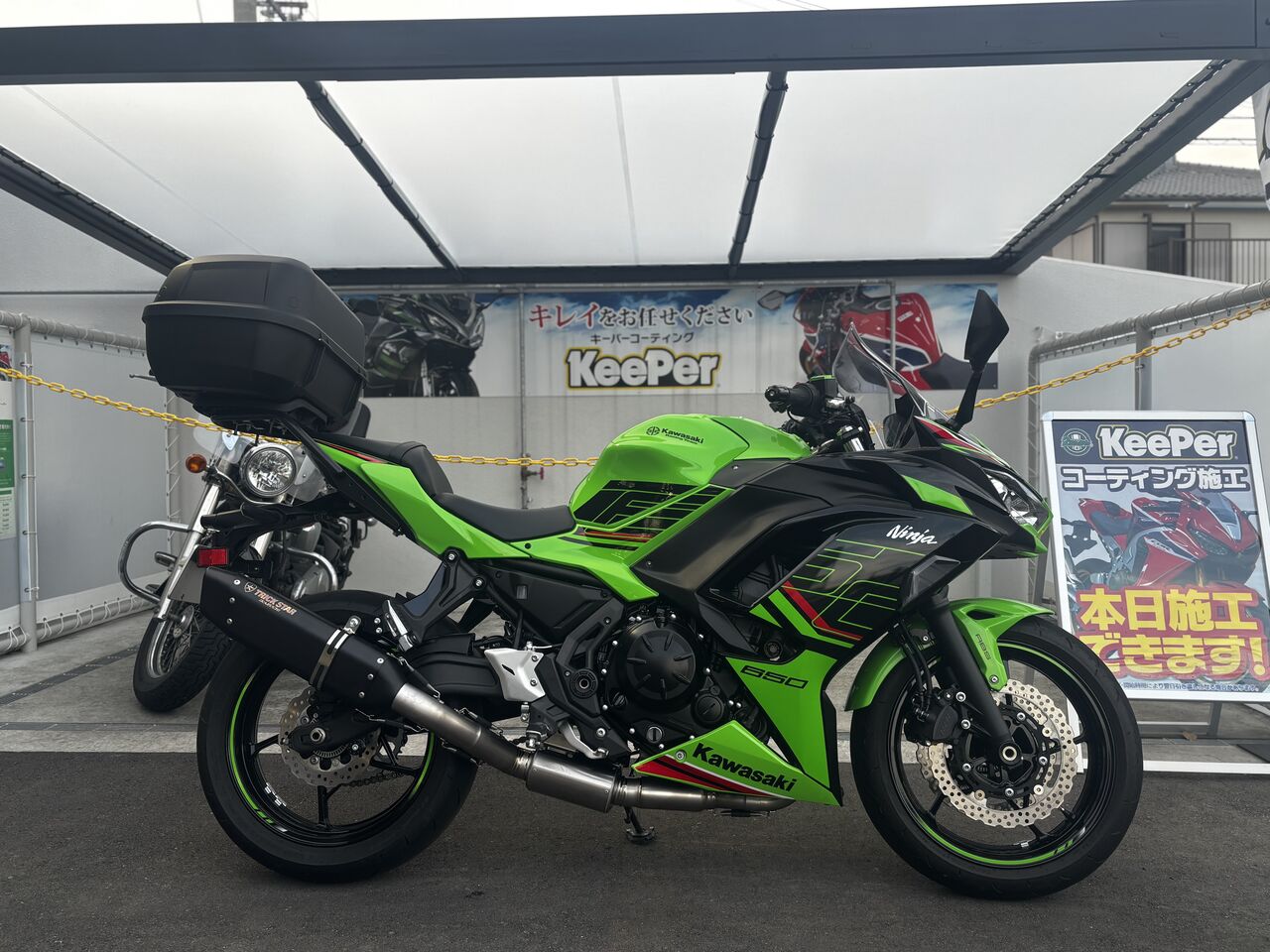 和歌山2りんかん】Ninja650 TRICK STAR フルエキマフラー交換 : 2