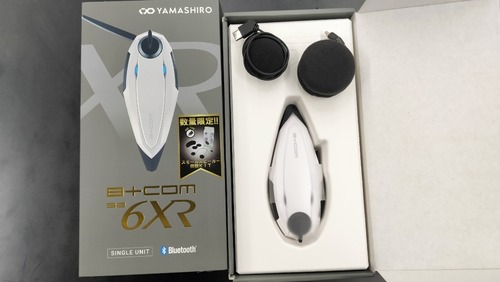 新山下2りんかん】B+COM SB6X ホワイト&スモールスピーカー付 新山下2りんかん】B+COM SB6X ホワイト&スモールスピーカー付