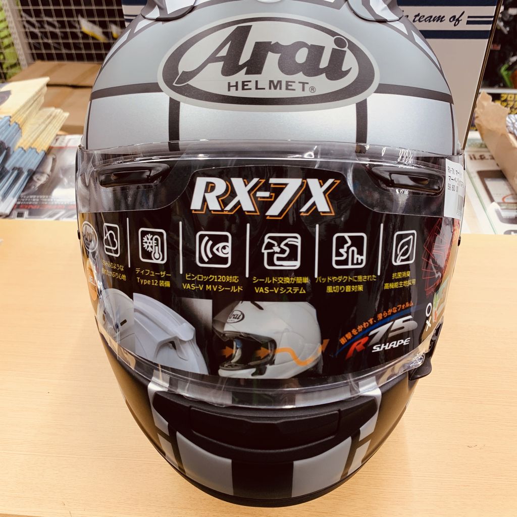 Arai RX-7X 　マーベリックGP3 Arai RX-7X MAVERICK OAKLEY（マーベリック オークリー） フル