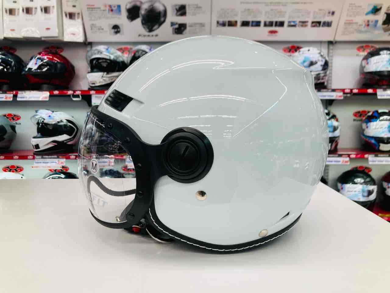 ★【新品未使用】2りんかん スモールジェットヘルメット アイボリー バイクヘルメット ヘルメット スモールジェット アイボリー