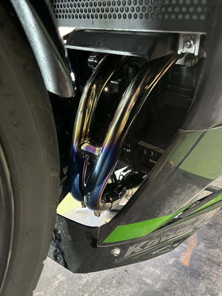 福岡2りんかん】Ninja400 2023年モデル(8BL-EX400L)フルエキマフラー