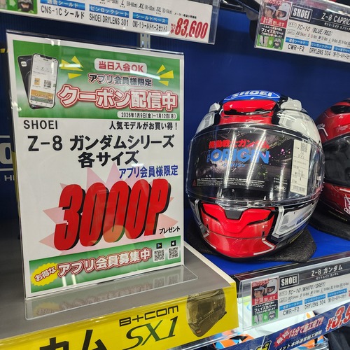 水戸2りんかん】Z-8 ガンダムコラボ買うなら今！！【SHOEI】 : 2