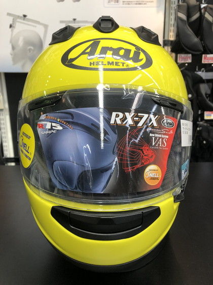 AHR イエロー ヘルメット ミラ ARAI☆ド派手な原色系カラーが大特価！ : 2りんかんブログ