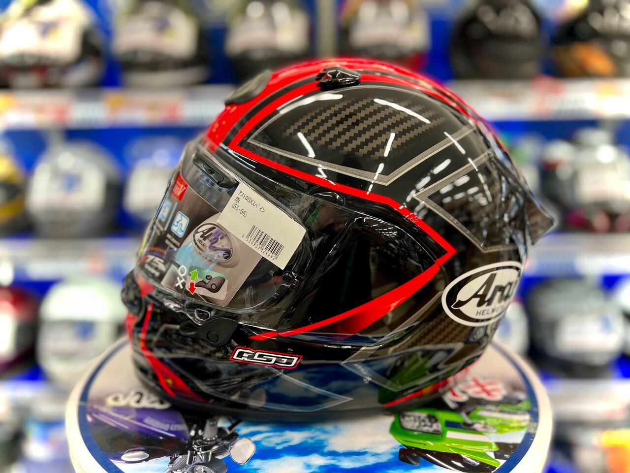 Arai フルフェイスヘルメット アストロGX スパイン グリーン 展示品