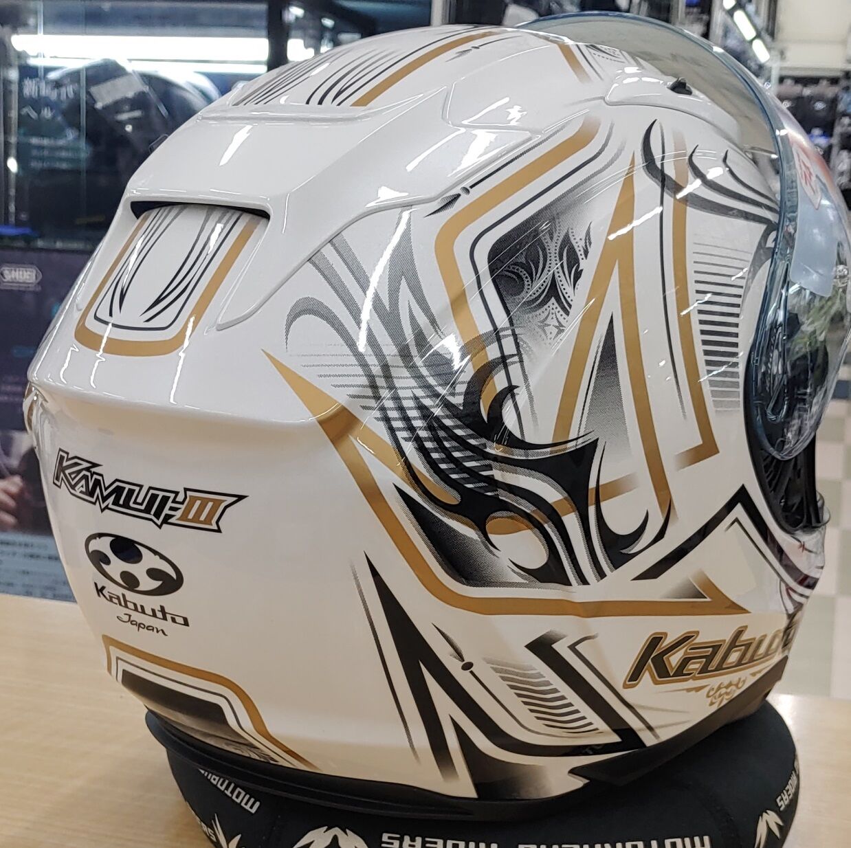 DAVIDA ヘルメット 金白　鑑賞用 DAVIDA ヘルメット 金白鑑賞用