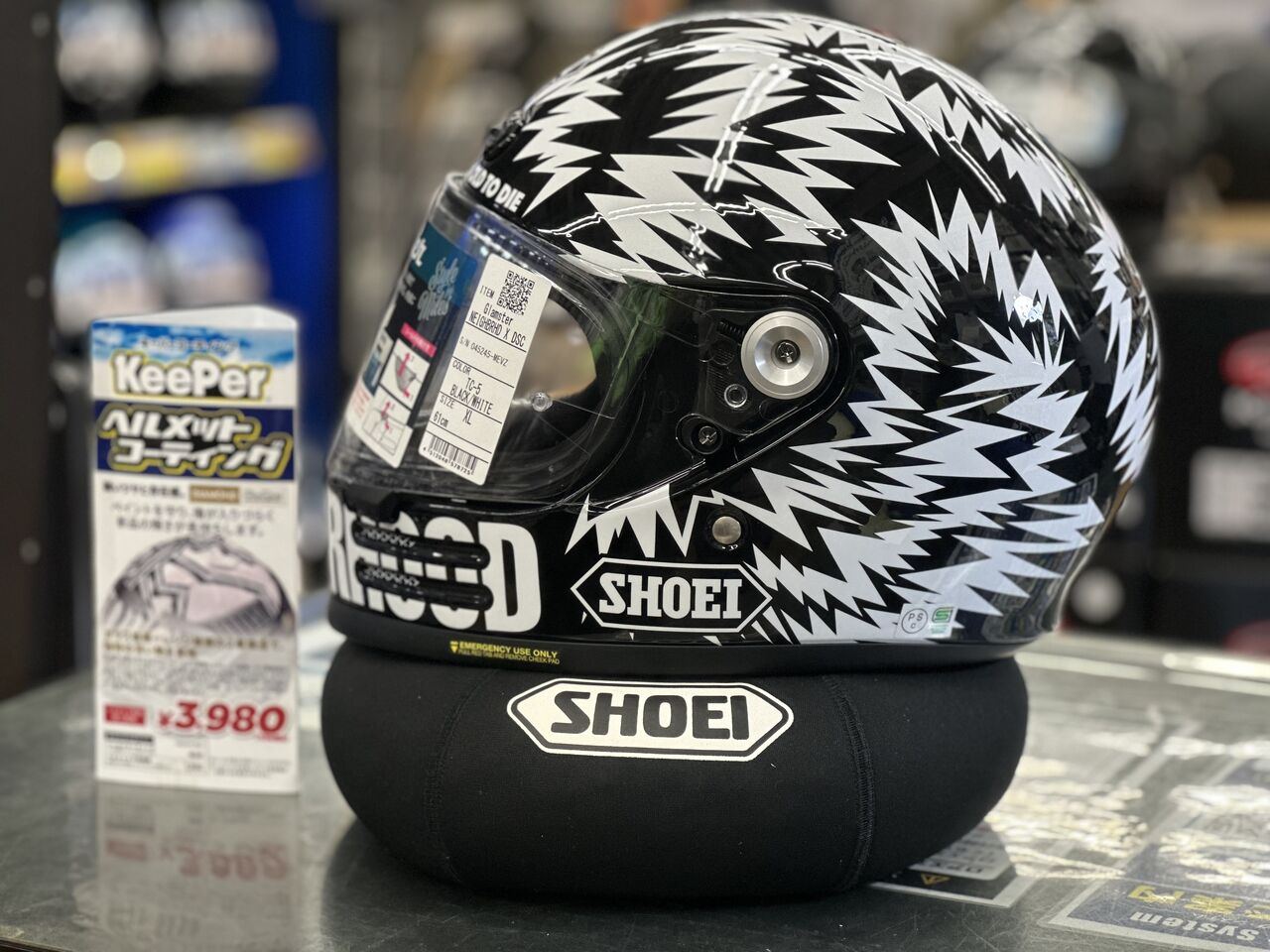 最安値】SHOEI GLAMSTER ネイバーフッド×DSC TC-5 M