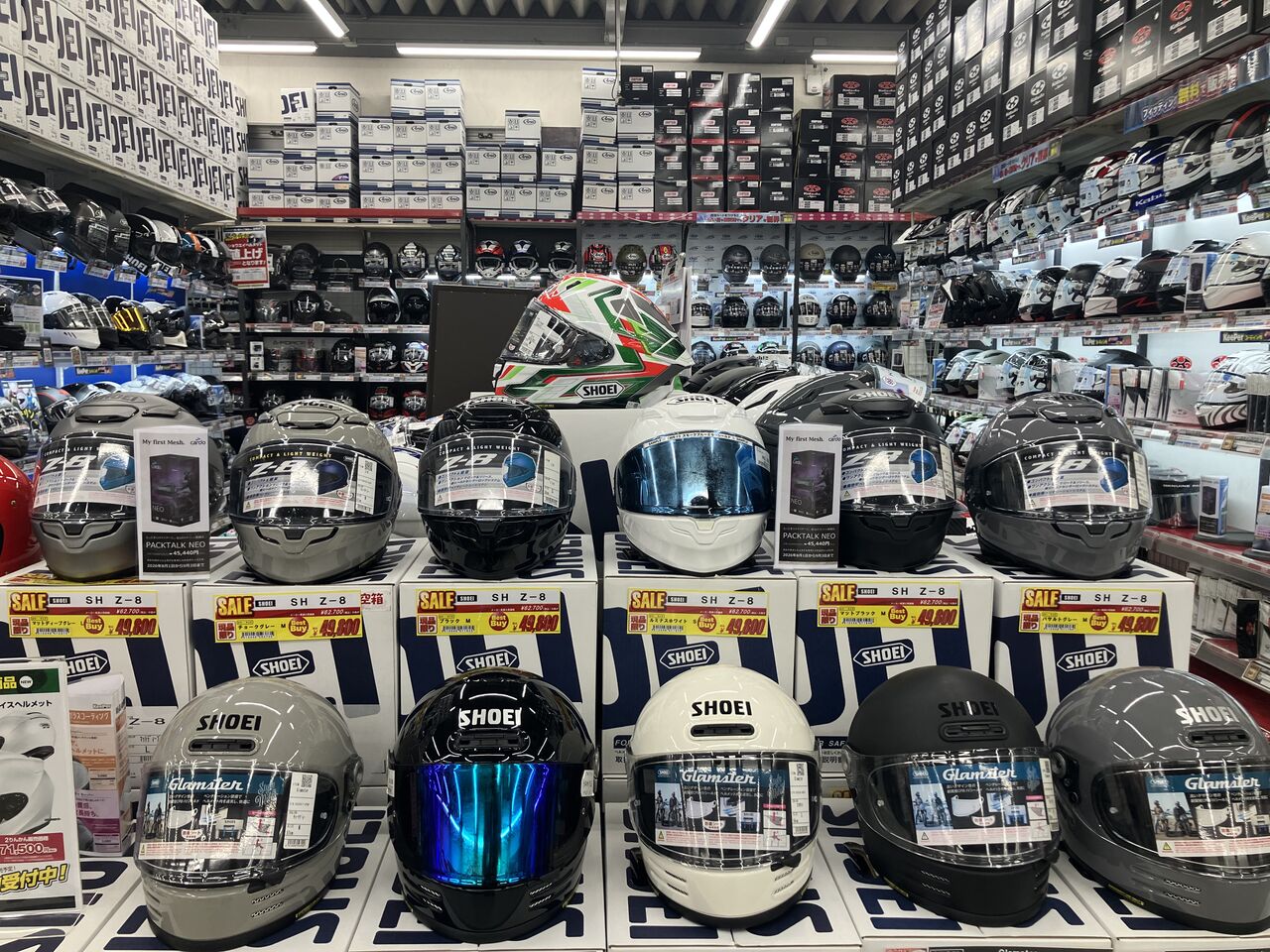 草津2りんかん】大人気SHOEI軽量フルフェイスが大特価SALE中