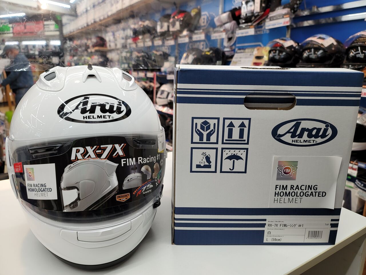 セキュリティ・セーフティ ARAI RX-7X FIM RACING 2 L 59cm White