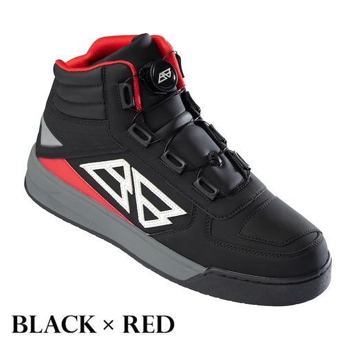 05_ブラック×レッド_バリチェロ-ライディングスニーカー