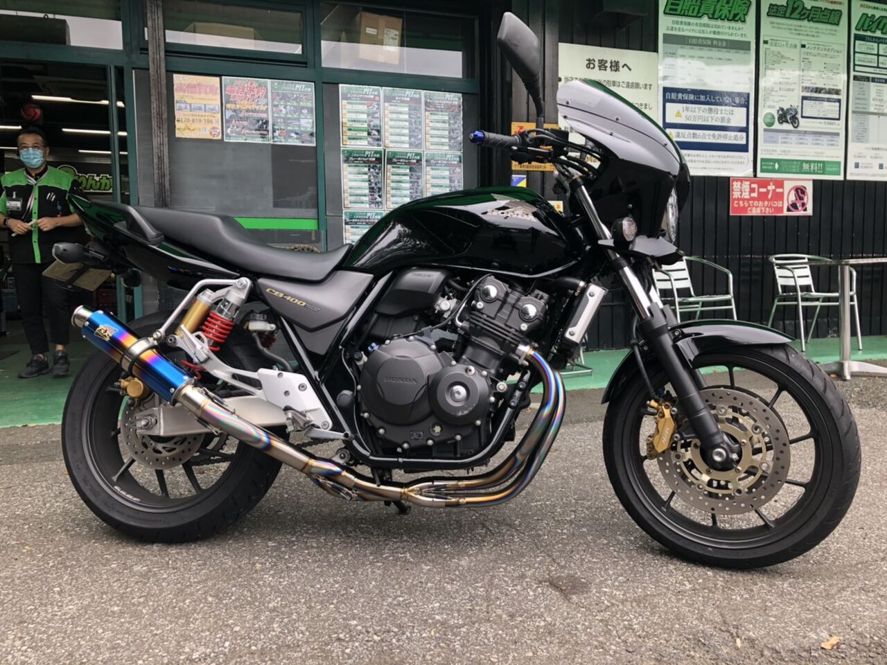 Cb400sfにﾌﾙｴｷﾏﾌﾗｰを取付け ２りんかんブログ