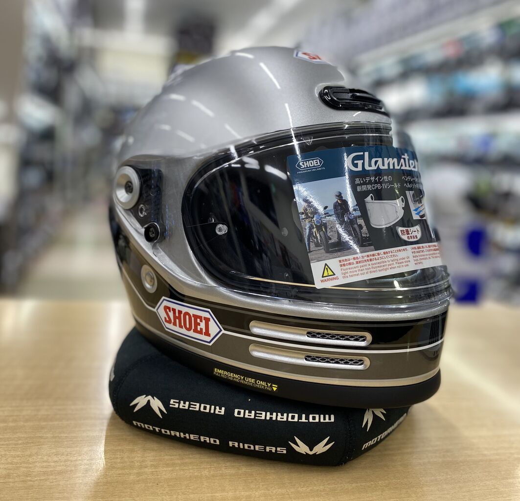 SHOEI GLAMSTER ビバーク　グラムスター② SHOEIのレトロなフルフェイスヘルメットに新グラフィック