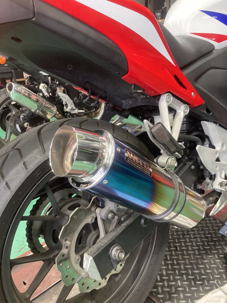 座間2りんかん】CBR400R WR'Sマフラー交換♪ : 2りんかんブログ
