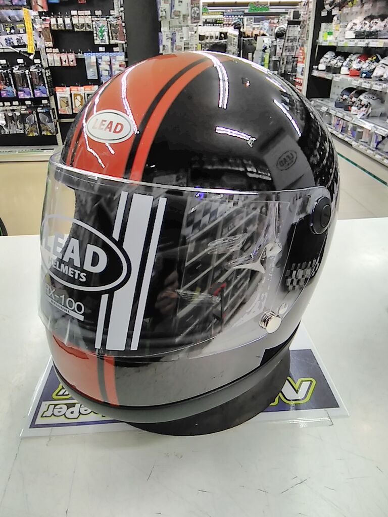 新品未使用 リードヘルメット RX-100R 限定モデル ホワイト×レッド