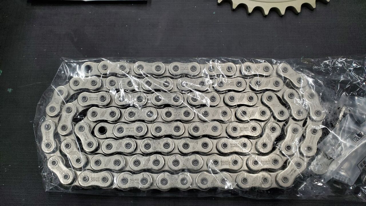 上等 ヒロチー商事 1号店KE3M343 サンスター スプロケット チェーンキット 520 09年 Ninja650R ゴールド JP店 ecousarecycling.com