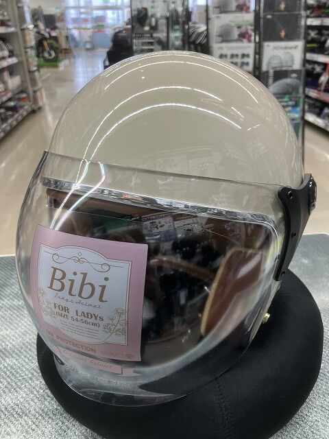 新品未使用　Bibi ビビ　ジェットヘルメット　ホワイト　BIBI-R002 新品未使用Bibi ビビジェットヘルメットホワイトBIBI-R002