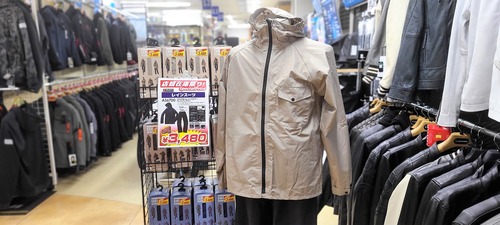 軽量のレインスーツ1