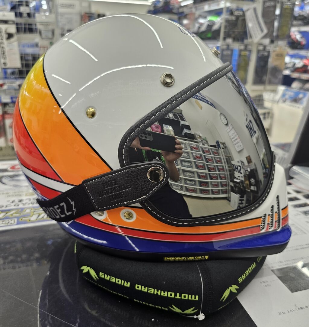 富士2りんかん】レトロなヘルメットにぴったりのバイザーをご