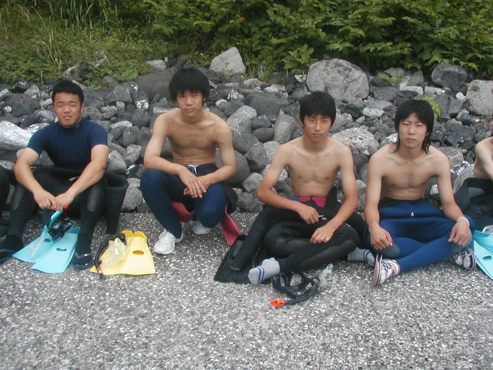 中学生　温泉 