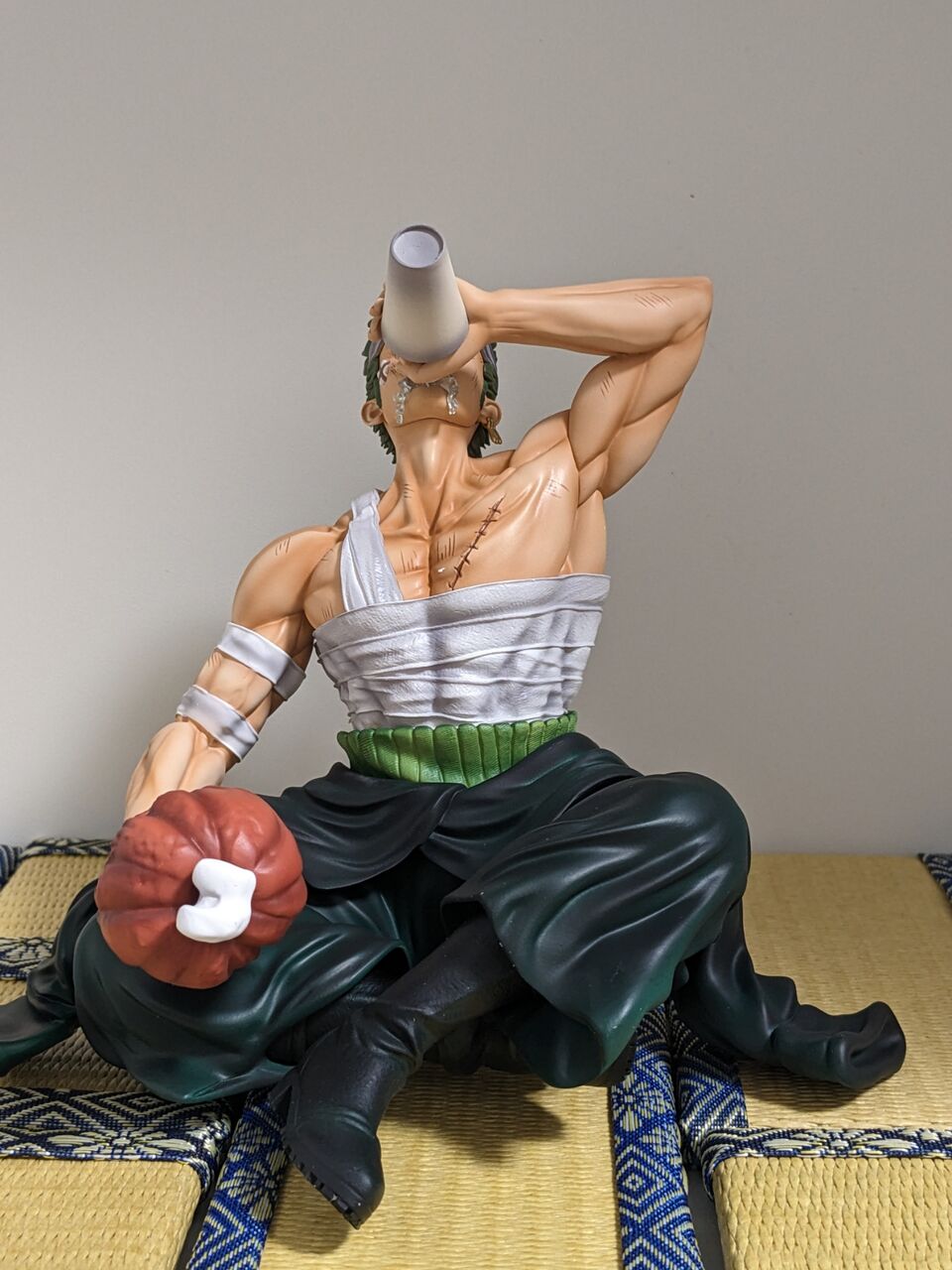 ゾロ フィギュア 飲酒ポーズ 約25cm ONE PIECE ワンピース ゾロ【酒を飲む】 フィギュア ガレージキット