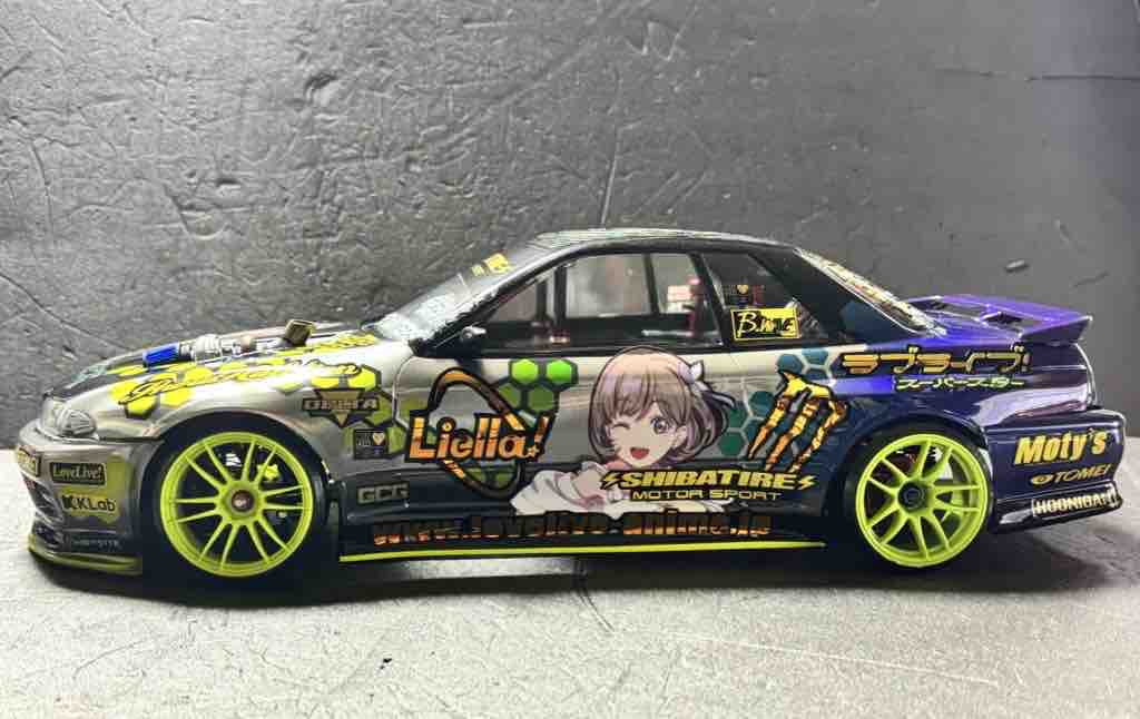 痛車 RCボディ ラブライブ！シリーズ 仕様 SHIBATA R32 GT-R