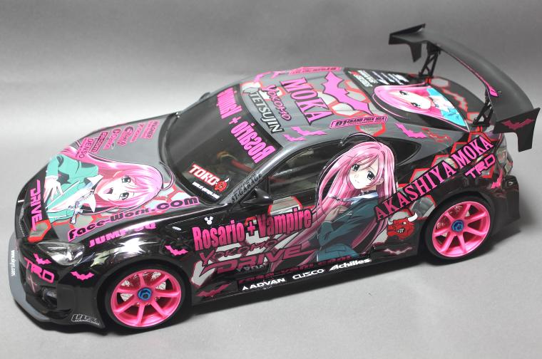 ラジコン 痛車 ボディ ロザリオとバンパイア 赤夜萌香 仕様 : 痛車RC