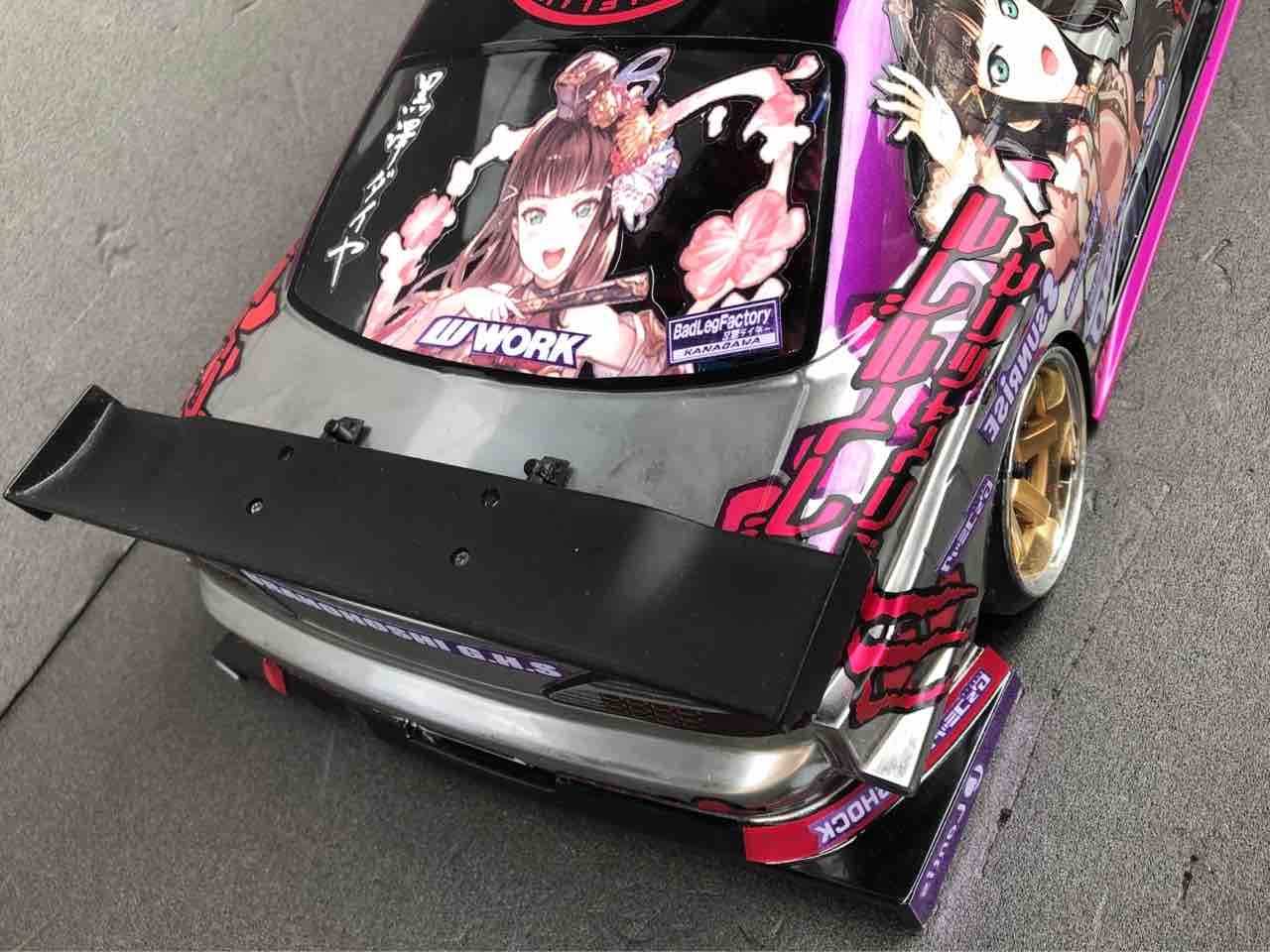 痛車 RCボディ ラブライブ!サンシャイン！黒澤ダイヤ仕様 ヨコモS15