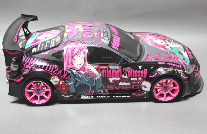ラジコン 痛車 ボディ ロザリオとバンパイア 赤夜萌香 仕様 : 痛車RC