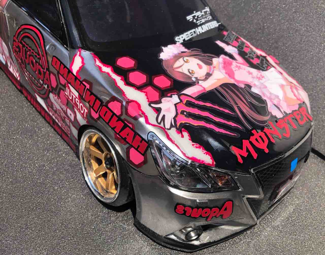 ラジコン・ドローン ヨコモ クラウン アスリート ヤンチャ仕様 ボディ
