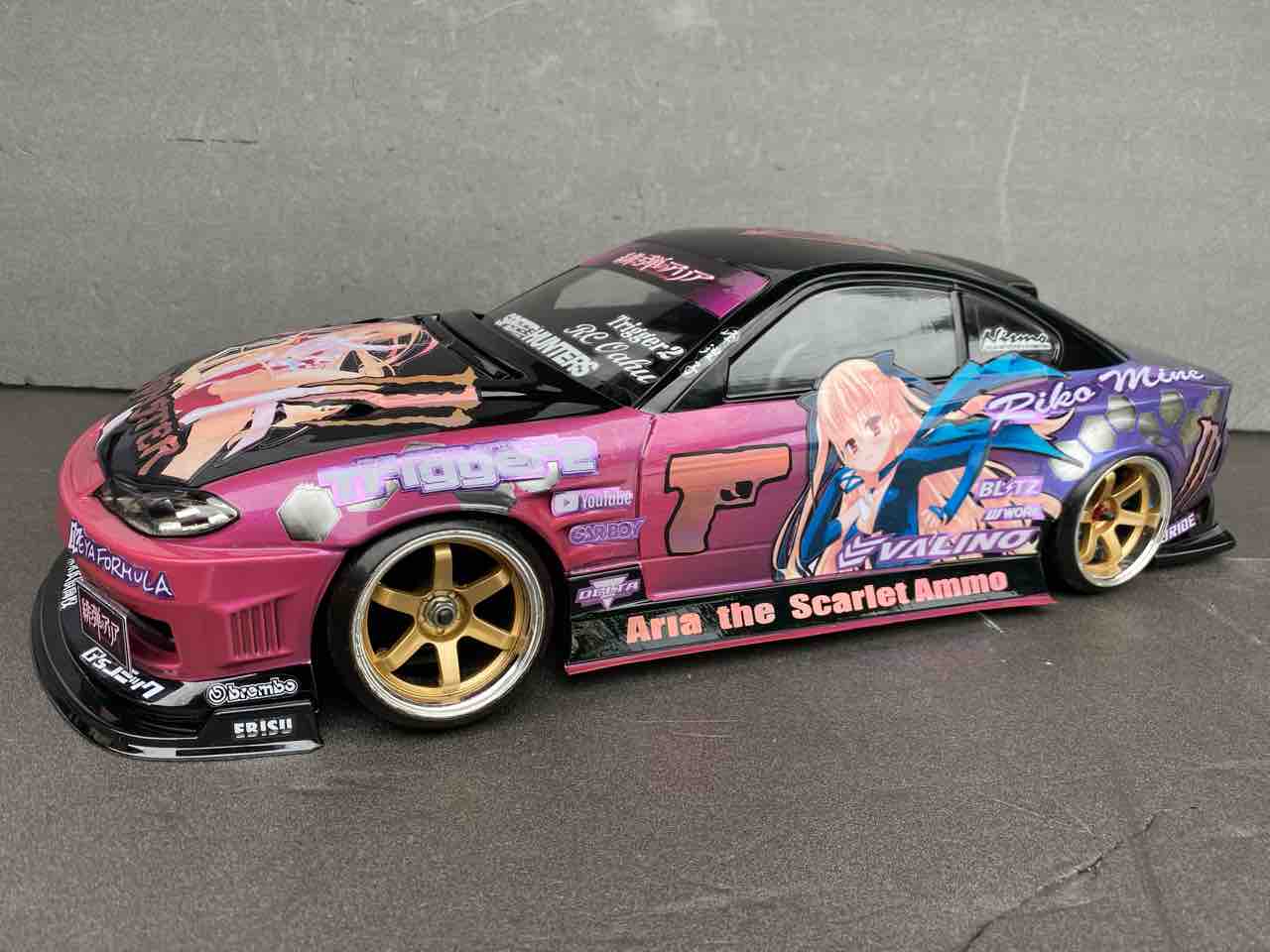 痛車 Rcボディ 緋弾のアリア 峰理子 仕様 アディクション雷神s15 シルビア 痛車rc製作所 Badlegfactory 痛車 Rcボディ 緋弾のアリア 峰理子 仕様 アディクション雷神s15 シルビア 痛車rc製作所 Badlegfactory