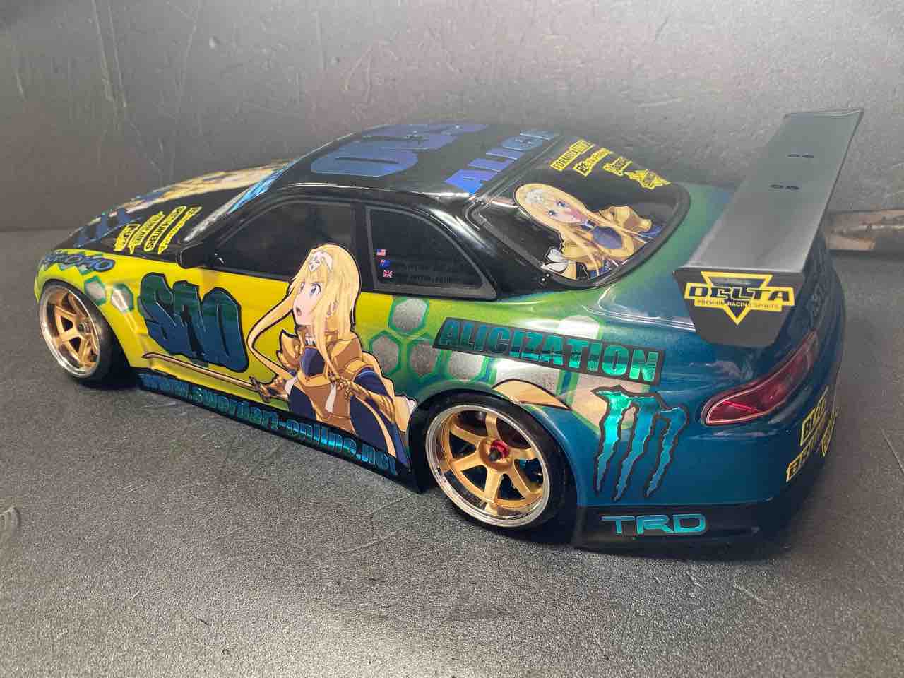 痛車 RCボディ ソードアートオンライン アリス仕様 hpi JZZ30ソアラ