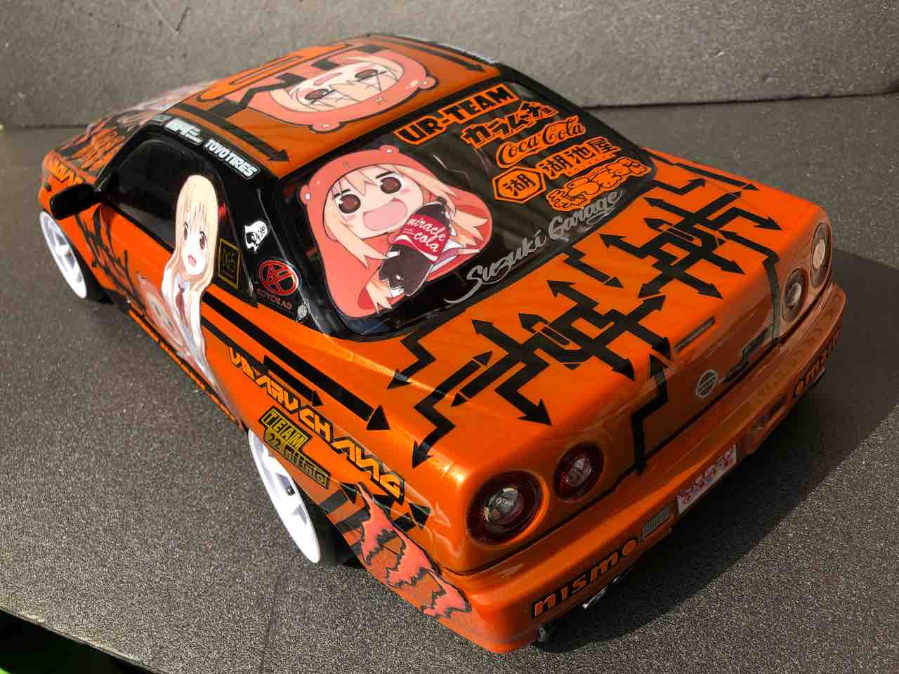 ラジコン 痛車 ボディ 干物妹 うまるちゃんR仕様 killer body R34 GT