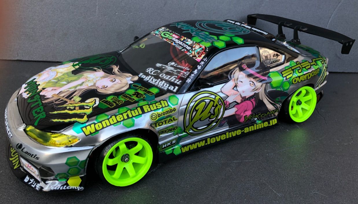 D-Like製　S15ボディ　ドリフト　痛車　lexus.himuro ラジコン 痛車 ボディ ラブライブ！南ことり仕様 D- LIKE S15 シルビア