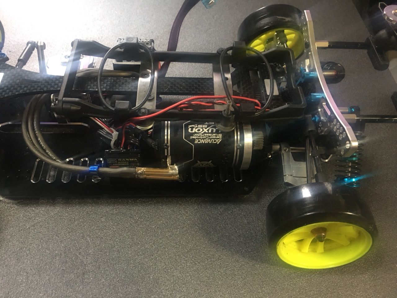 kazama GS-XR RWD アルミシャーシコンバージョン完成？ : 痛車RC