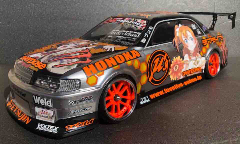 痛車 RCボディ ラブライブ!高坂穂乃果 仕様 overdose 痛車 RCボディ ラブライブ!高坂穂乃果 仕様 overdose
