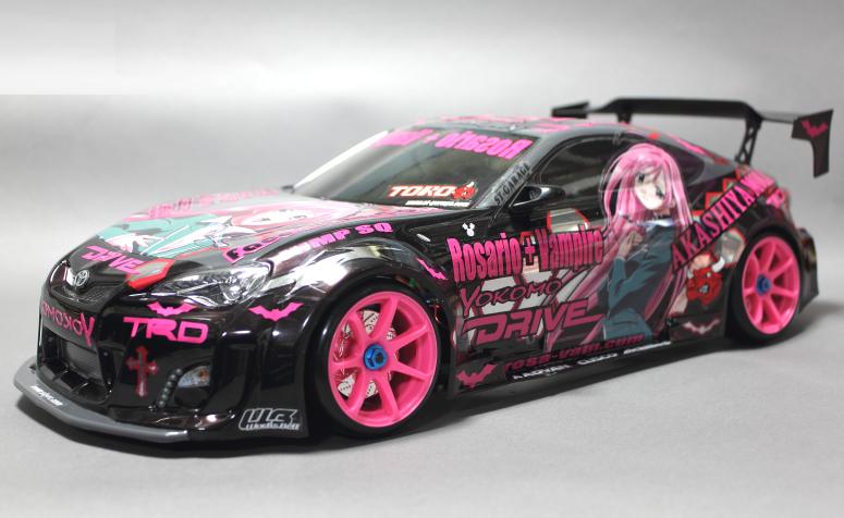 ラジコン 痛車 ボディ ロザリオとバンパイア 赤夜萌香 仕様 : 痛車RC