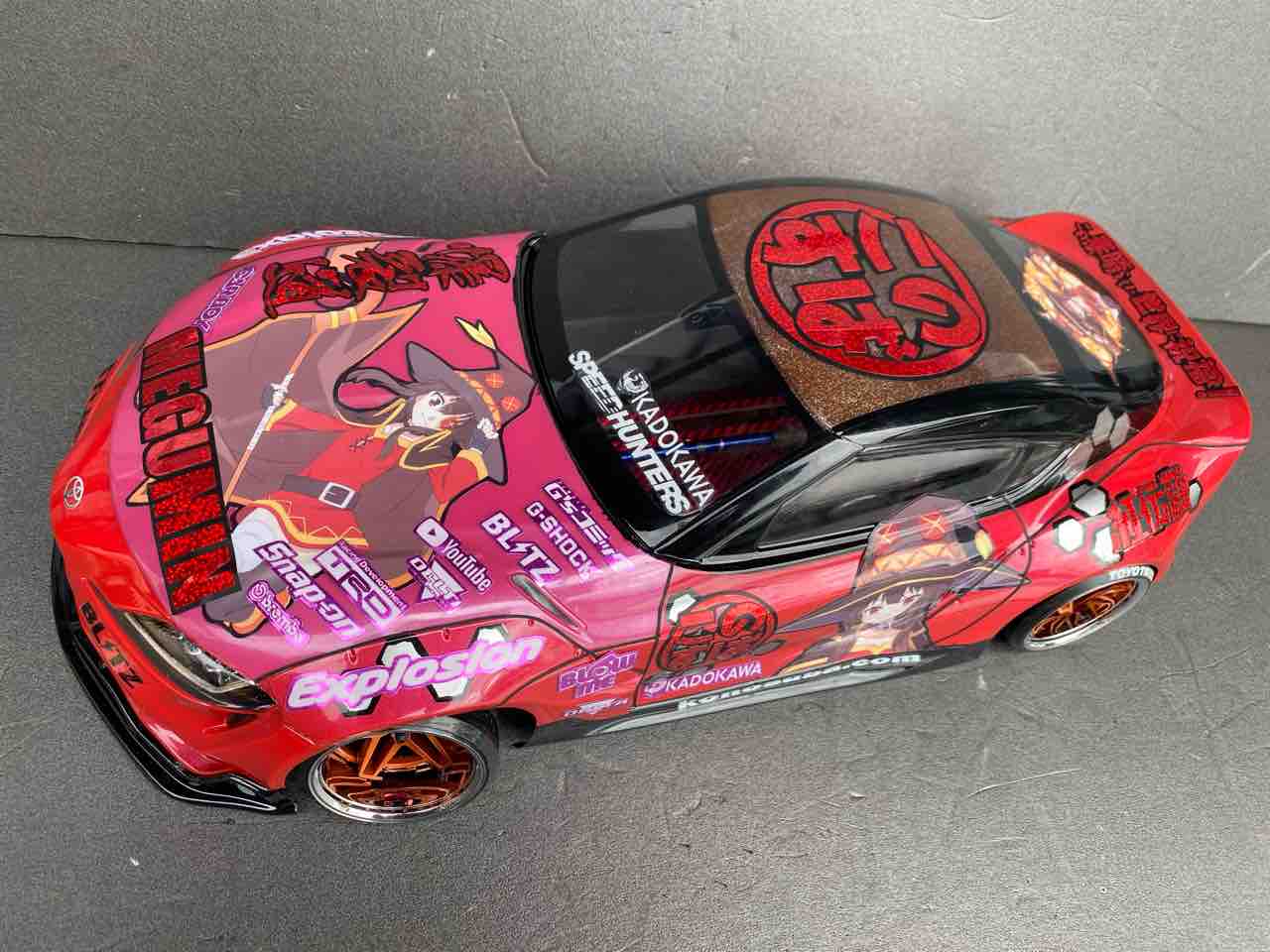 痛車 RCボディ このすば！めぐみん仕様 アディクション 90スープラ