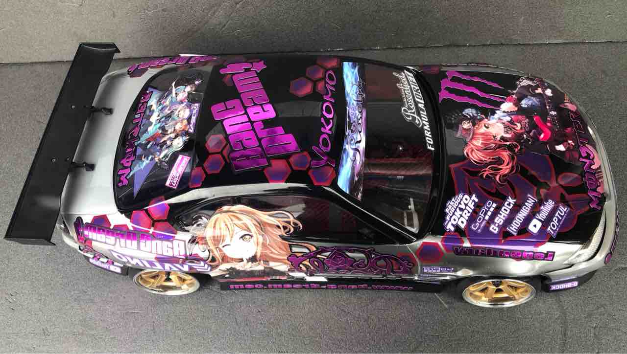 痛車 RCボディバンドリ! 今井リサ仕様 S15シルビア D-like : 痛車RC