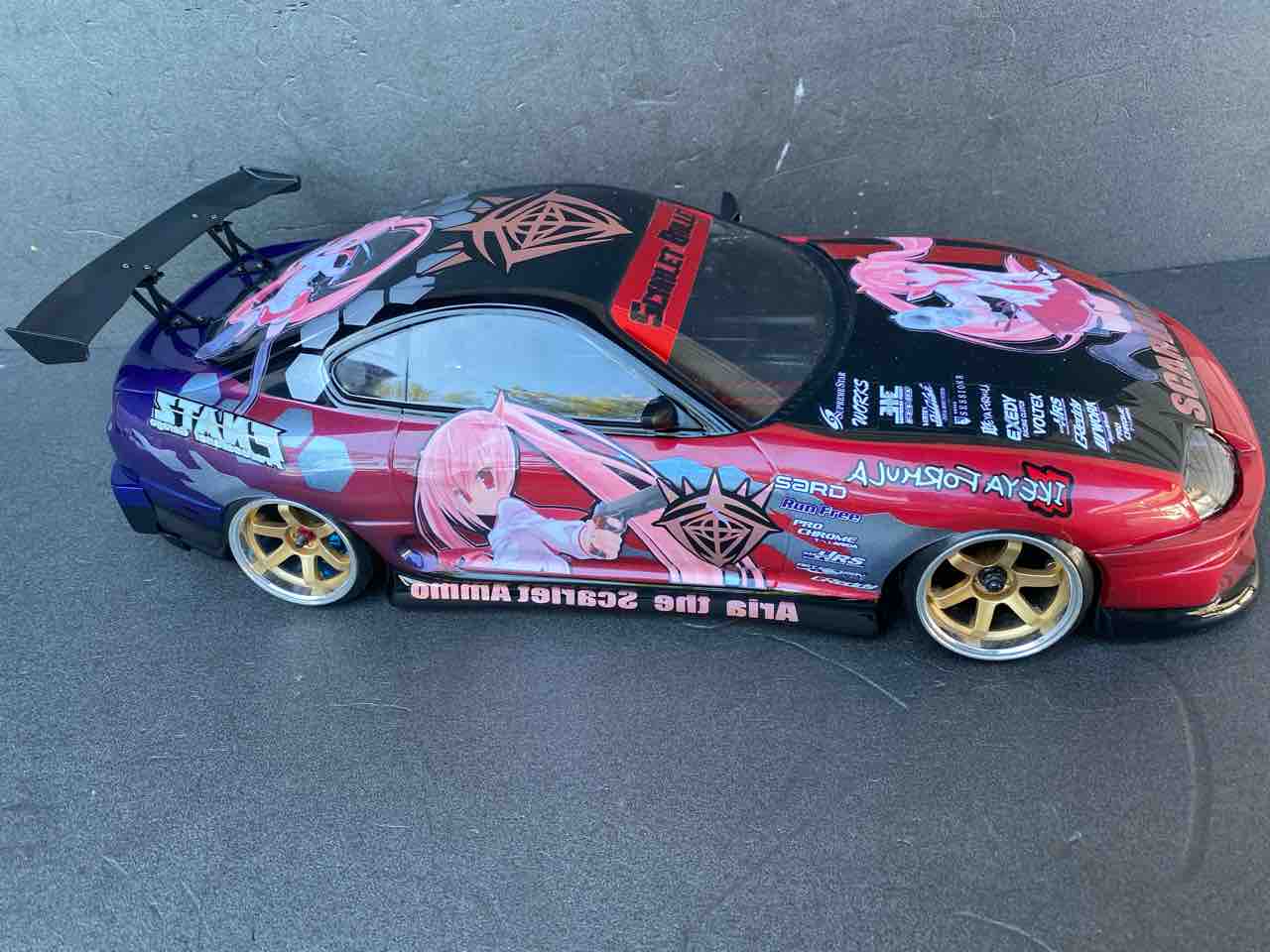痛車 RCボディ 緋弾のアリア 神崎・H・アリア仕様 PANDRA JZA80