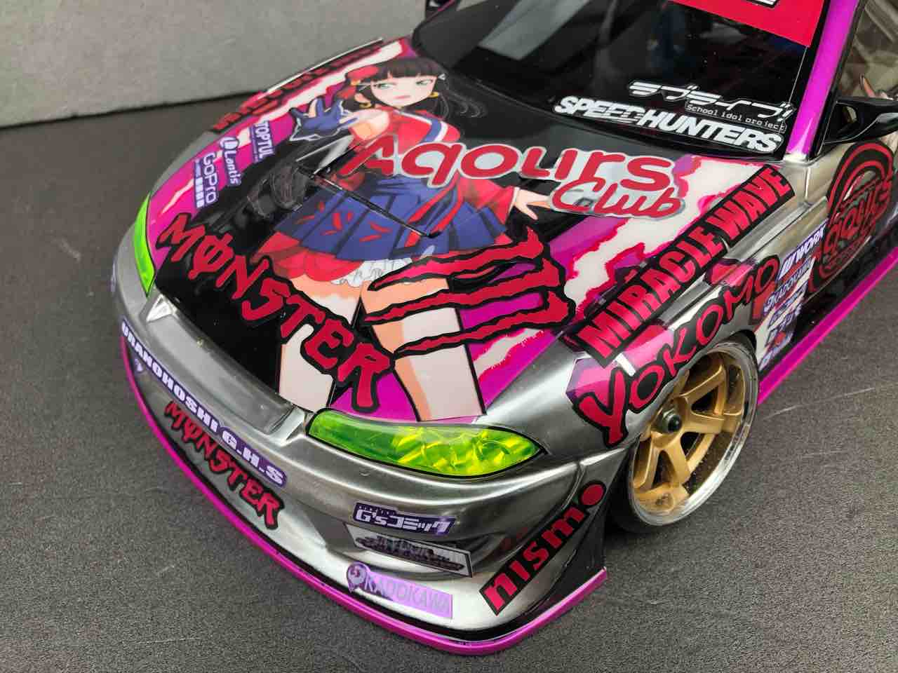 D-Like製 S15ボディ ドリフト 痛車 lexus.himuro Dlike S15 ラジコン