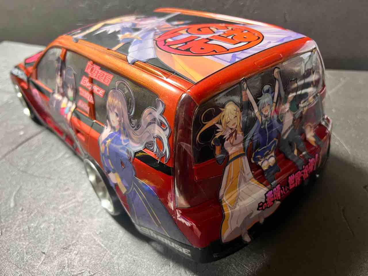 痛車 RCボディ この素晴らしい世界に祝福を! 仕様 PANDORA STAGE-R2