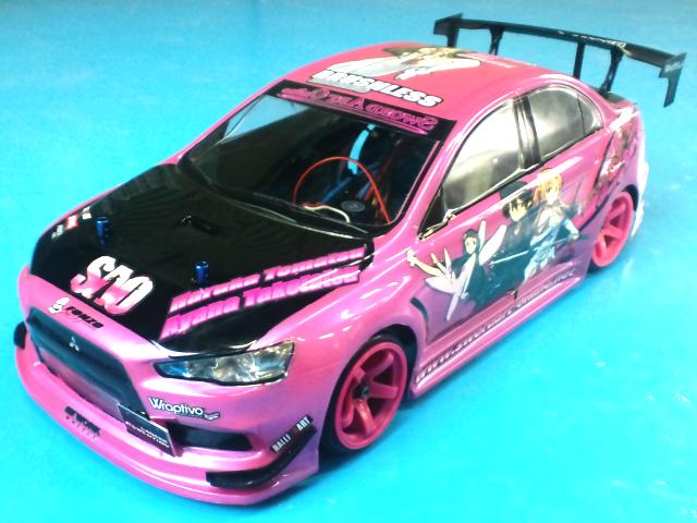 ラジコン 痛車 ボディ ソードアート・オンライン その1 ランエボX