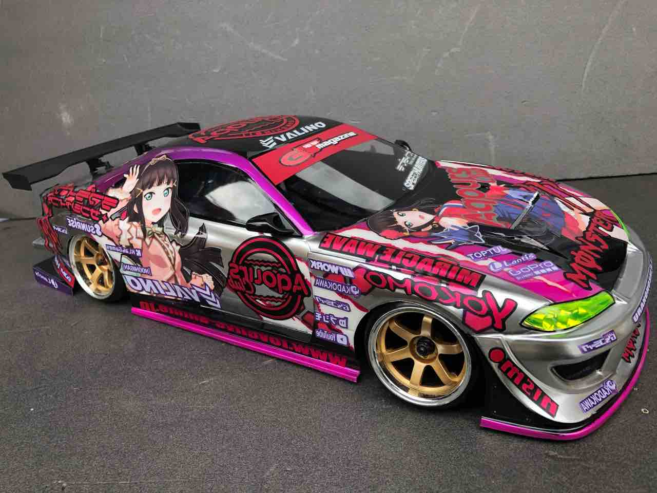 痛車 RCボディ ラブライブ!サンシャイン！黒澤ダイヤ仕様 ヨコモS15