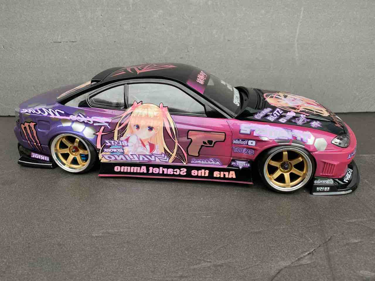 痛車 RCボディ 緋弾のアリア 峰理子 仕様 アディクション雷神S15