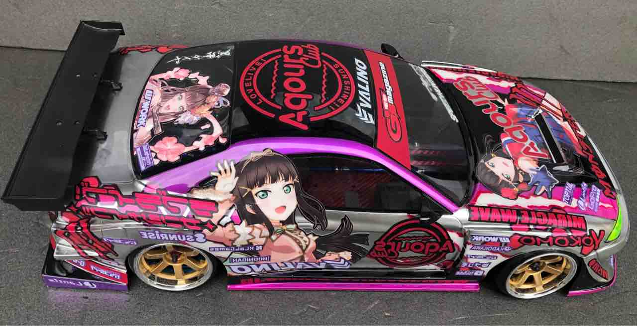 痛車 RCボディ ラブライブ!サンシャイン！黒澤ダイヤ仕様 ヨコモ