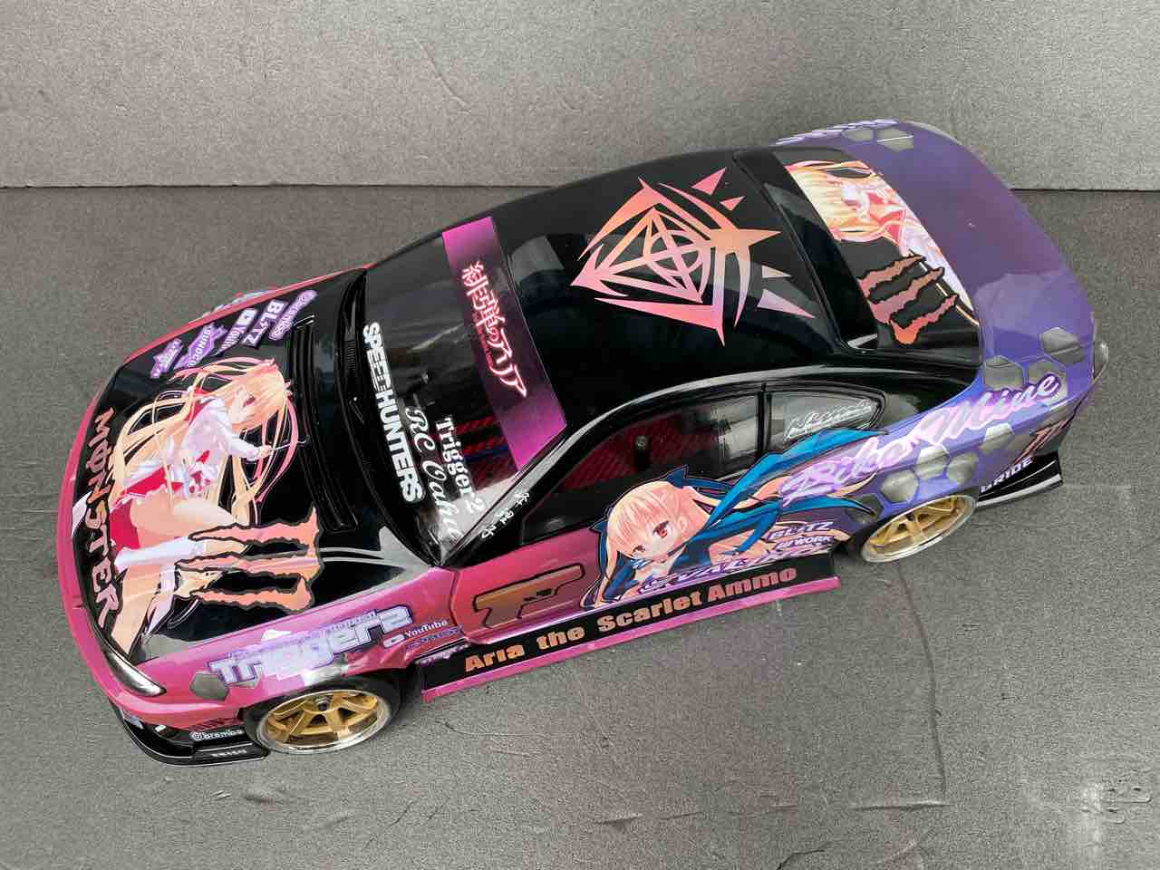 ラジコン　ボディ　アディクション　雷神S15シルビア　新品 NISSAN S15シルビア ORIGIN LABO 雷神 ボディ [AD-HB2A