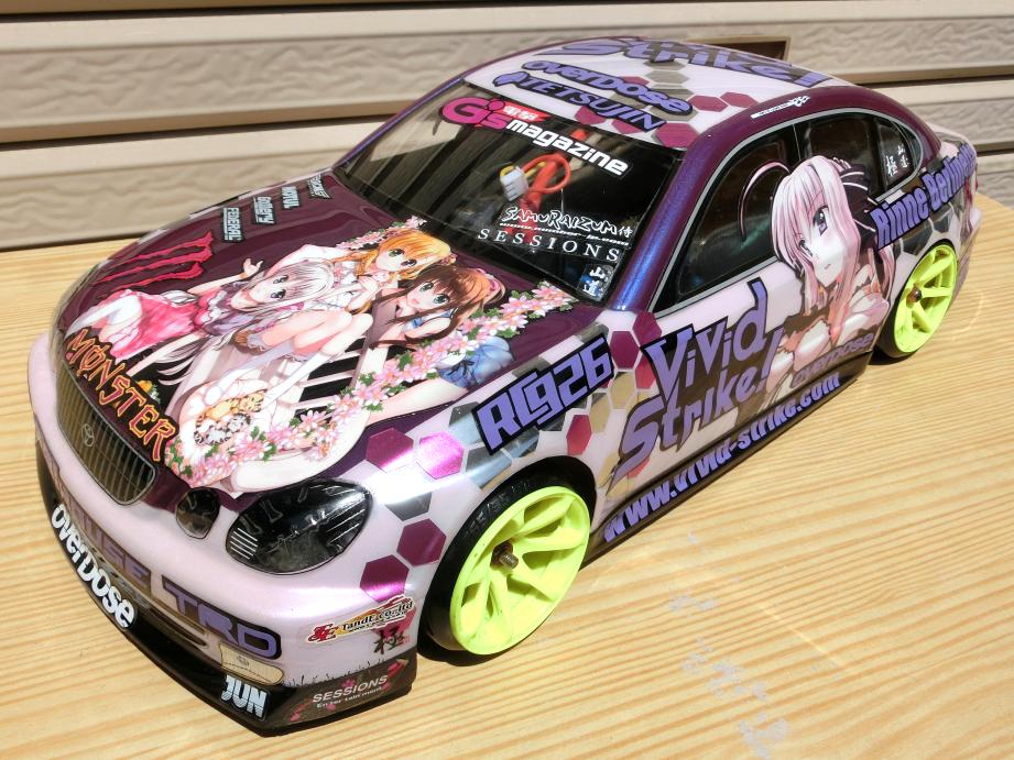 ラジコン 痛車 ボディ Vivid Strike リンネ 仕様 痛車rc製作所 Badlegfactory