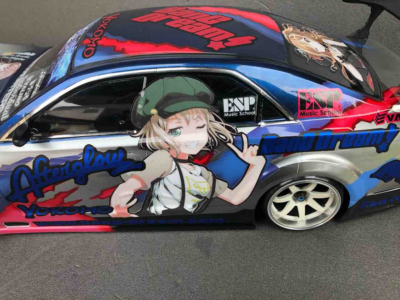 痛車 RCボディ バンドリ! 今井リサ&青葉モカ 仕様 ヨコモ マーク