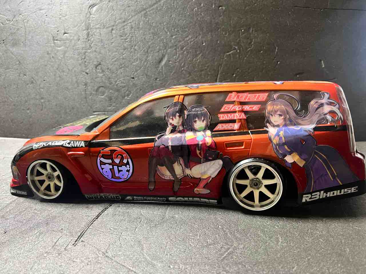 痛車 RCボディ この素晴らしい世界に祝福を! 仕様 PANDORA STAGE-R2